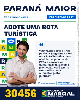 Prévia da arte "Editorial claro" da proposta Adote uma Rota Turística