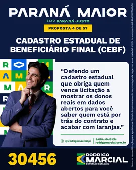 Prévia da arte "Azul profundo" da proposta Cadastro Estadual de Beneficiário Final (CEBF)