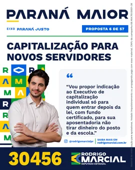 Prévia da arte "Editorial claro" da proposta Capitalização para Novos Servidores