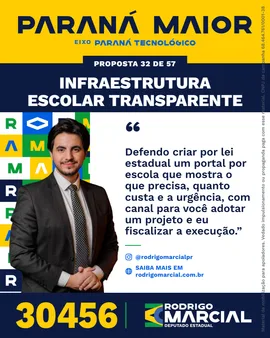 Prévia da arte "Faixa dourada" da proposta Infraestrutura Escolar Transparente