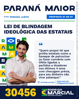 Prévia da arte "Editorial claro" da proposta Lei de Blindagem Ideológica das Estatais