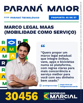 Prévia da arte "Editorial claro" da proposta Marco legal MaaS (Mobilidade como Serviço)