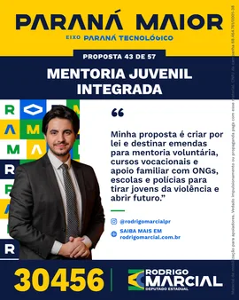 Prévia da arte "Faixa dourada" da proposta Mentoria Juvenil Integrada