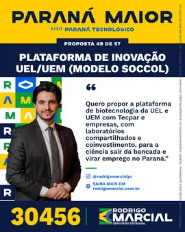 Prévia da arte "Faixa dourada" da proposta Plataforma de Inovação UEL/UEM (modelo Soccol)
