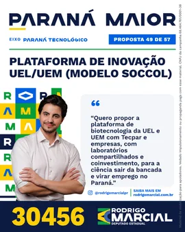 Prévia da arte "Editorial claro" da proposta Plataforma de Inovação UEL/UEM (modelo Soccol)