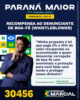 Prévia da arte "Azul profundo" da proposta Recompensa ao Denunciante de Boa-Fé (whistleblower)