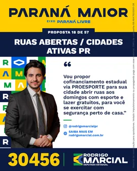Prévia da arte "Faixa dourada" da proposta Ruas Abertas / Cidades Ativas PR