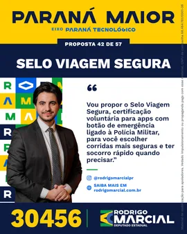 Prévia da arte "Faixa dourada" da proposta Selo Viagem Segura