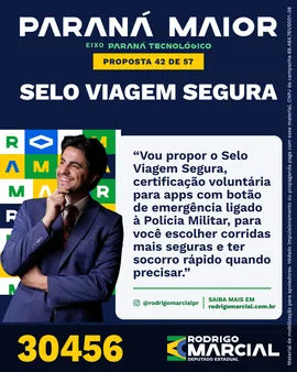 Prévia da arte "Azul profundo" da proposta Selo Viagem Segura