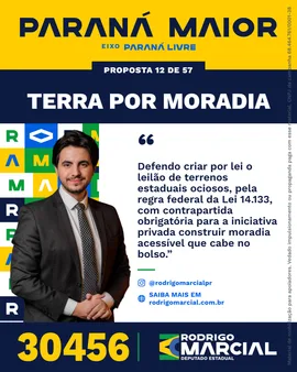 Prévia da arte "Faixa dourada" da proposta Terra por Moradia