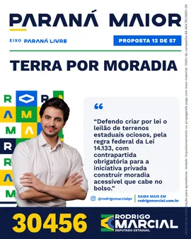 Prévia da arte "Editorial claro" da proposta Terra por Moradia
