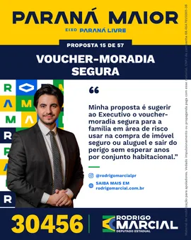 Prévia da arte "Faixa dourada" da proposta Voucher-Moradia Segura