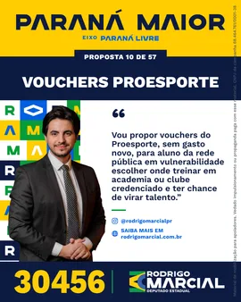 Prévia da arte "Faixa dourada" da proposta Vouchers PROESPORTE