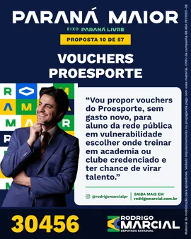 Prévia da arte "Azul profundo" da proposta Vouchers PROESPORTE